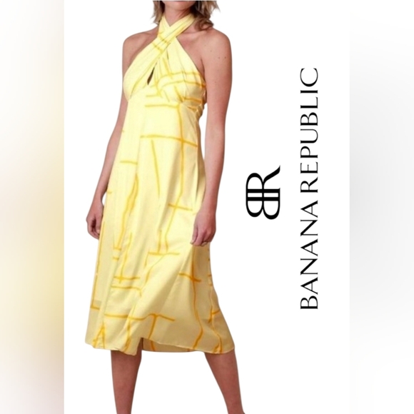 Banana Republic Dresses & Skirts - Banana Republic Strapless Dress in Light Yellow Sz 12